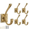 CABDM 5 Pack Decorative Heavy Duty Towel Hooks for Hanging