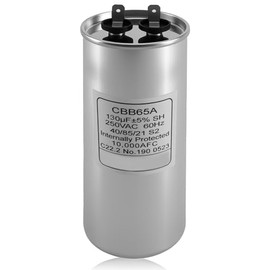 Condensador de funcionamiento compatible con CBB65A 130uF 130 uF 250VAC 250V AC 130MFD 40/85/21 C P1 50/60Hz 10000AFC PB1300, condensador de motor RV