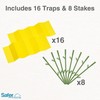 Safer Brand Home SH5026-3SR Houseplant Sticky Stake Insect Traps for