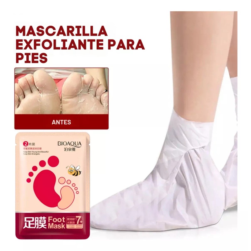 Veraly 5 Pieza Mascarilla Exfoliante Pies Callos Sequedad Suaviza