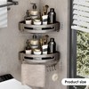 Xugoox Shower Caddy Corner Suction Cup, 2 Pack Powerful Suction