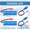 VICMILE 3.7V 800mah Li-ion Battery 2Pack with USB Chargers JST