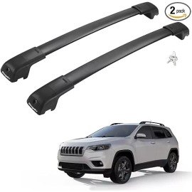 BougeRV Lockable Roof Rack Cross Bars Compatible with Jeep Cherokee 2014-2023