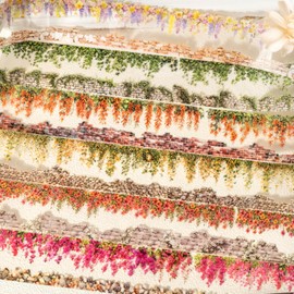 MisKepaa Flower Tape Stickers for Scrapbooking Supplies,6 Rolls PET Tape Stickers Set,Waterproof Washi Tape for Junk Journal,Journaling Supplies,Bullet Journal(Floral Wa