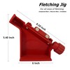 M.SJUMPPER ARCHERY Fletching Jig with Straight Helix Clamps Adjustable Fletch