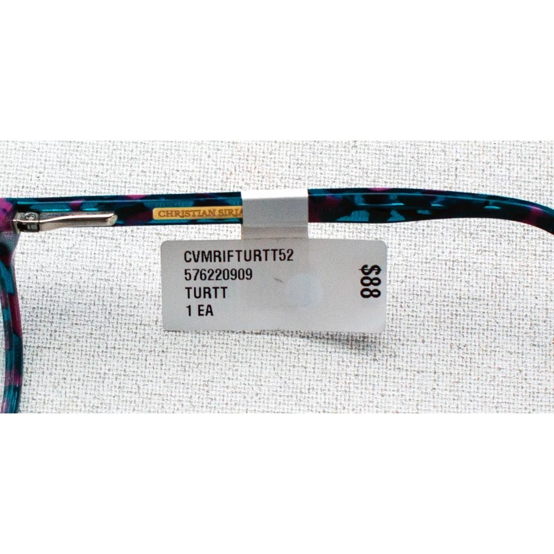 CHRISTIAN SIRIANO TURTT MARINA Blue/Pink EYEGLASS FRAME CVMRIFTURT 52-15-140 $88