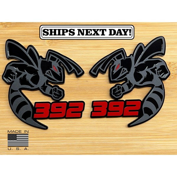 UsaStandard 392 Hornet Badges Emblem BEE (2) Red Eye BADGES