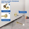 KISEER 12 Pack Spring Door Stops 3 1/4 Inch Flexible