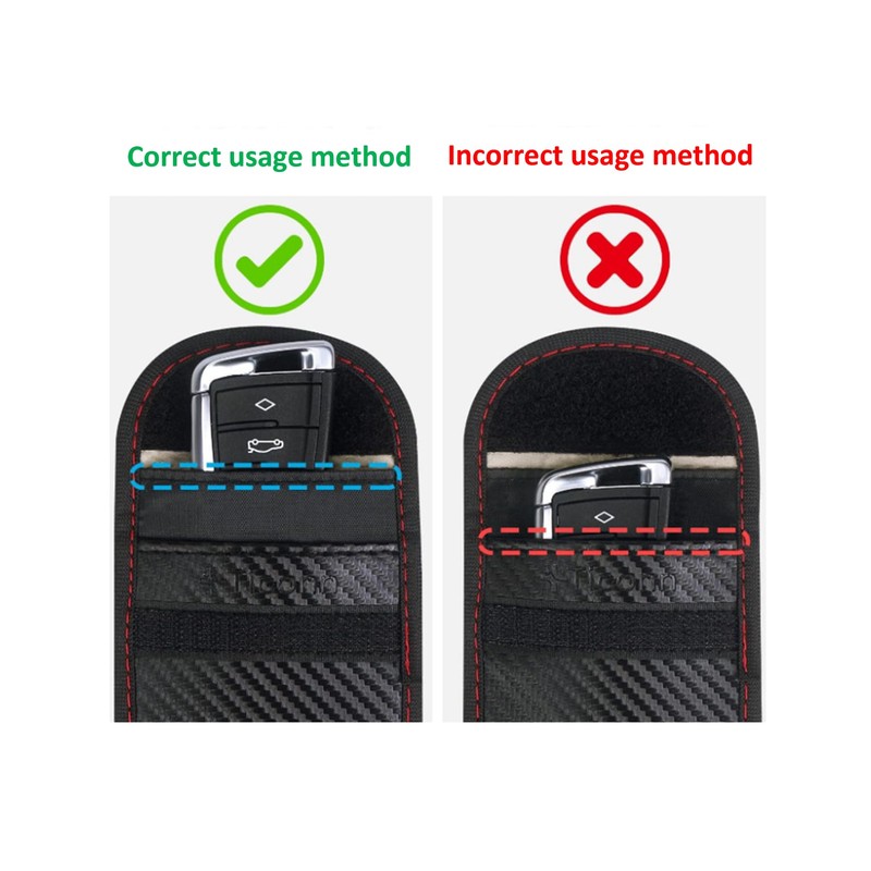 Faraday Key Fob Protector, Car RFID Signal Blocking Key Fob