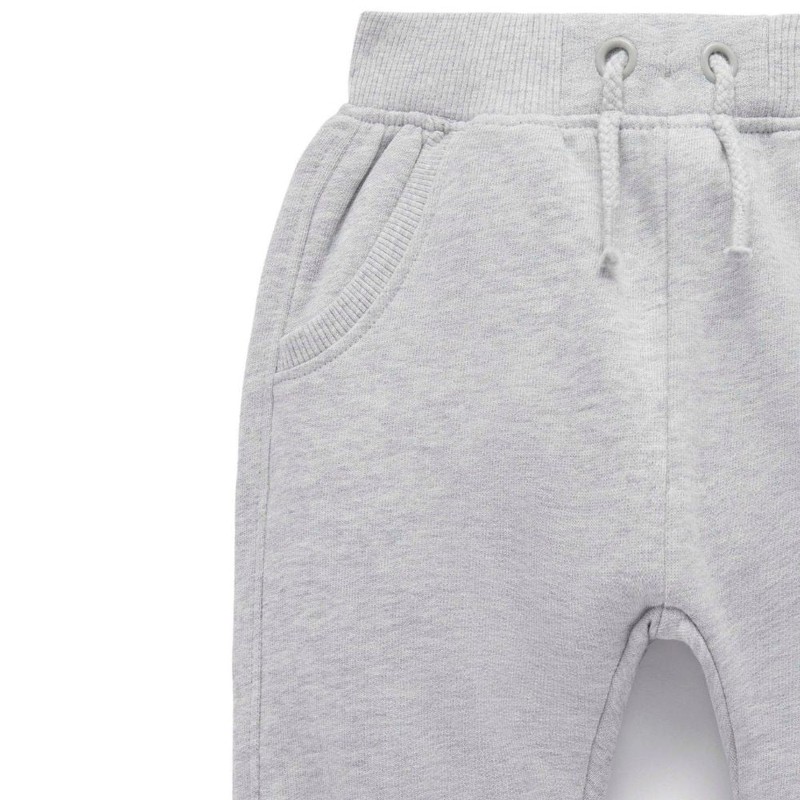 Purebaby Slouchy Track Pant - Grey Melange, 2