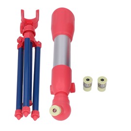 Kids Telescope Educational HD Viewing Manual Knob 3 Different Magnifications Astronomical Telescope for Above 3 Years Old A18 Red