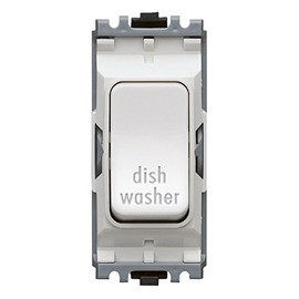 MK Electric Edge 20 Amp DP 1 Way Printed Switch Module for Dishwasher