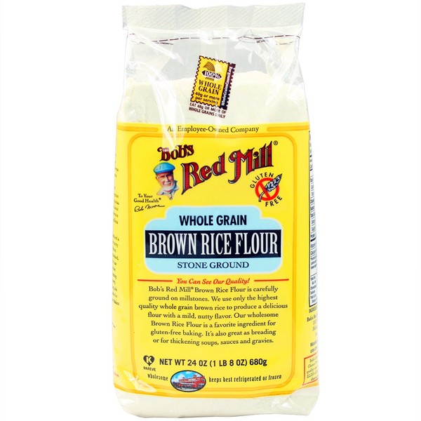 Bob's Red Mill Gluten Free Brown Rice Flour, 24 Ounce (Pack of 4)