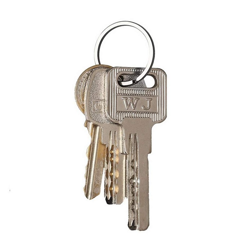 100 Pack Small Keyring Rings Hoops, 20mm /0.79 Inch Silver
