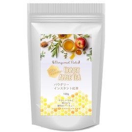 Honey Tea Apple Tea Powdery Instant Tea Low Calorie Vitamin Polyphenol Honey Apple Tea 100g (100)