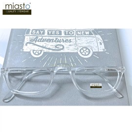 Miasto Eyewear NWT$39.99 MIASTO HALF FRAME 1/2 READING GLASSES~CRYSTA
