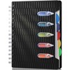 CAGIE 5 Subject Notebook with Dividers, 240 Pages Spiral Notebook