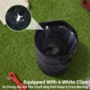 Purpeak 2 Pack Collapsible Pop up Trash Cans for Camping