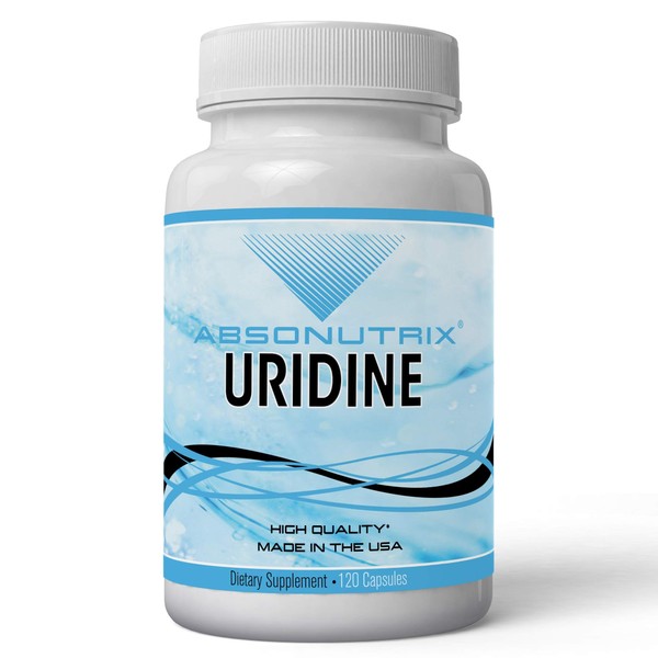 Absonutrix Uridine Monophosphate (Choline Enhancer) 545mg per Capsule - 120 Vegetable Capsules Memory Made in USA