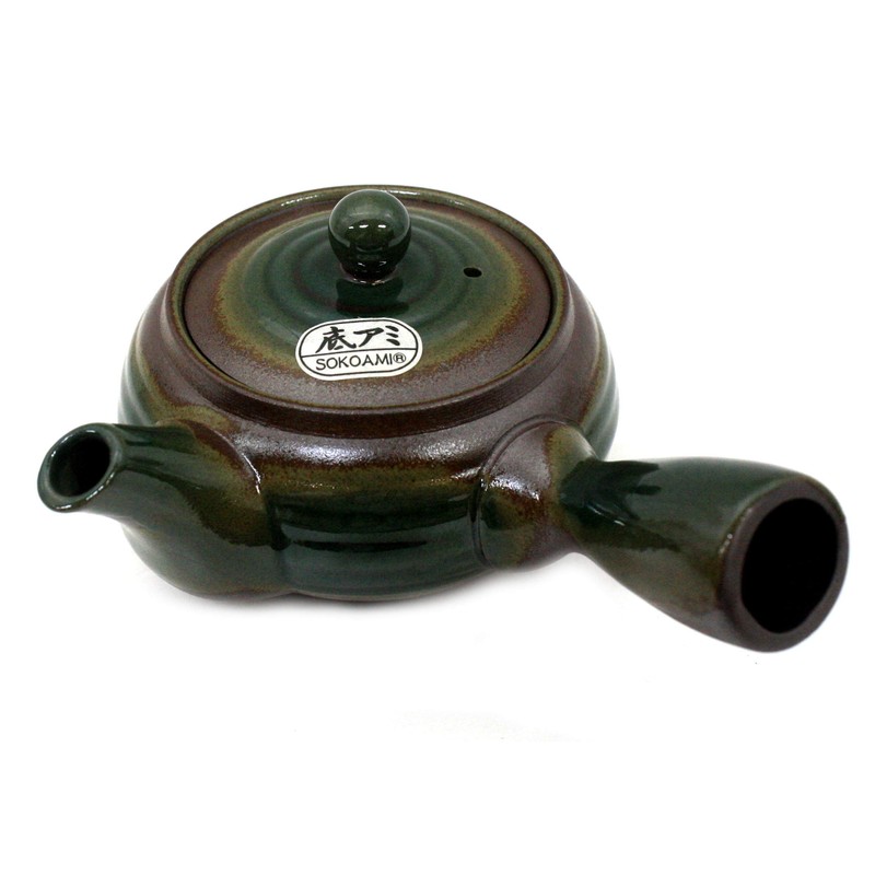 久村 Pottery (hisamuratouki) 急須 Green 330ml Thousand Old Burn Bottom