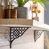 Hammer and Tongs Honeycomb Iron Shelf Bracket - D155mm -
