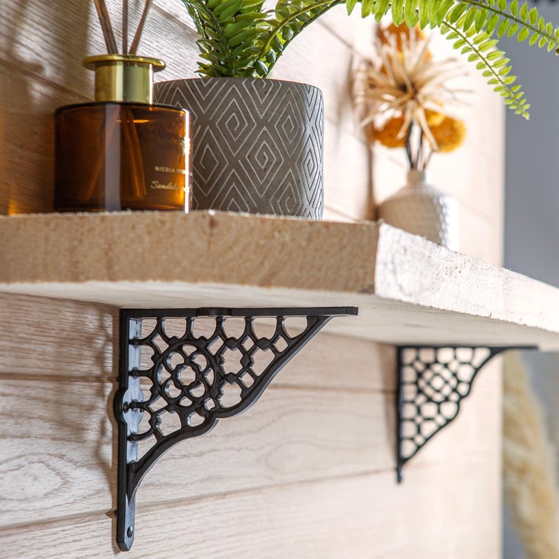 Hammer and Tongs Honeycomb Iron Shelf Bracket - D155mm -