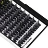 Hannahool Large Pack Wide Stem Cluster Eyelashes D Curl 10-20mm