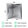 Sunnyclip Aluminum Clipboard with Storage (Letter Size), Metal Recycle Form