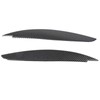 2 Pcs Headlight Eyebrow Front Left Right Light Eyelid Trim