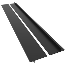 INGUINII 2-Pack Stove Gap Cover 25 Inch- Heat Resistant Non-Slip Dustproof & Waterproof Slit Filler, Seals Spills Between Stove & Counter, Black