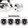 4Pcs Metal Simulation Brake Disc Calipers for Traxxas TRX4 TRX6