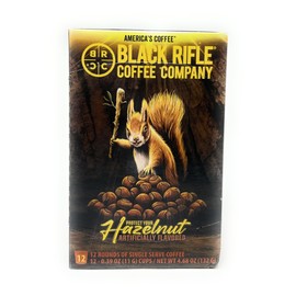 Black Rifle Coffee Company Hazelnut Single Serve Pods Medium Roast - 12 count - Roasted in the USA - America's Coffee