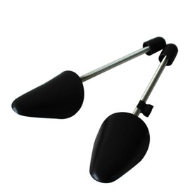 Plastic Traditional Shoe Tree Shaper Boot Holder Stretcher with Tension Spring Coil Black (Men(UK Size 5-13.5))