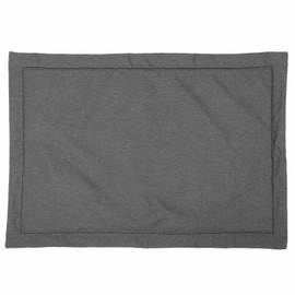 Pet Sleeping Mat Antibite Detachable Washable Waterproof Pads Soft Mattress for Dogs Cats(Dark Gray L)