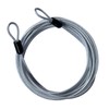 GOMRQING 15FT 3mm Outdoor Travel Long Security Cable Lock,Braided Steel