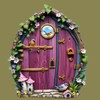 Tree Fairy Door Wall Decal, Removable Wall Sticker