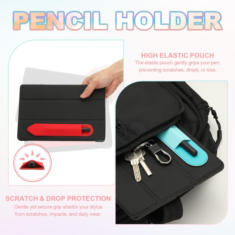 PATIKIL Pencil Holder for Stylus, Adhesive Elastic Pen Case Sleeve