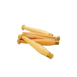 Proops 5X 125mm Long Small Wood Ash Handles with Brass Ferrules for Wood Turning Tools. (W8056) Free UK Postage