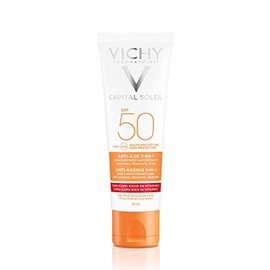 Vichy Protector Solar Facial Anti Edad Toque Seco Fps50 Capital Soleil 50ml