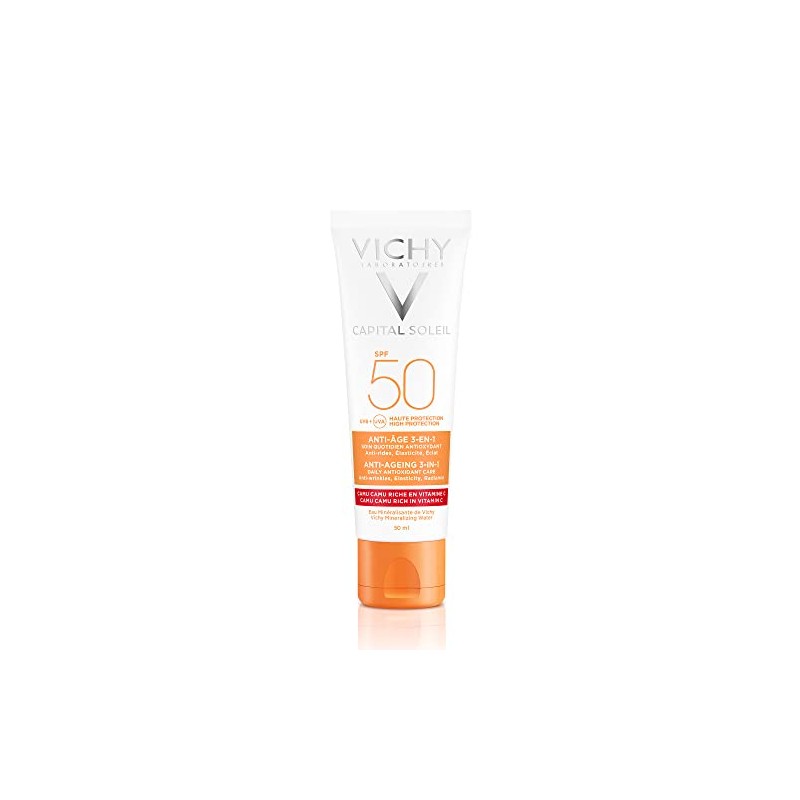 Vichy Protector Solar Facial Anti Edad Toque Seco Fps50 Capital
