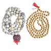 NAISHA (Pack of 2 Original Vaijanti Mala White Bead &