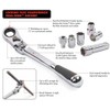 GEARWRENCH 3/8" Drive Pass Thru XL Locking Flex Head Ratchet 12", 72 Tooth - 893800