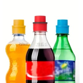 Unbranded SODA SAVER CAN Covers Bottle Silicone Lid Protector Drink Plastic Pumper