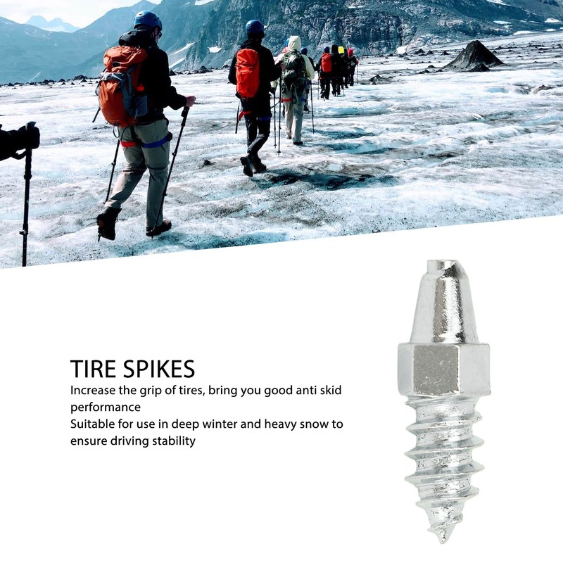 100PCS Tire Spikes Carbide Alloy 21mm Prevent Slip Wheel Tyre