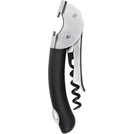 OXO Steel Double Lever Waiters Corkscrew With Bottle Opener - Stainless Steel