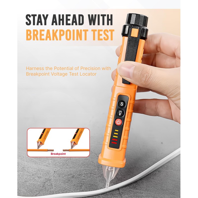 ULTRICS Voltage Tester, 12V-1000V Non-Contact AC Voltage Detector Pen, Adjustable