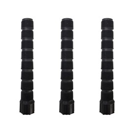 10-Pack USA Made - Premium 1/2 Inch Female x 6 Inch MIPT Male Poly Cut-Off Sprinkler Height Extender Riser Nipple Adjustable Length Adapter (Fits Most Brands Orbit, Rain Bird, Hunter, Irritrol) (10)