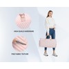 RUIMA Rolling Garment Bags Rolling Duffle Bag with Wheels Pink
