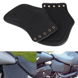 Unbranded Black Heat Saddle Shield Deflector For Harley Breakout Fatboy Heritage Softail