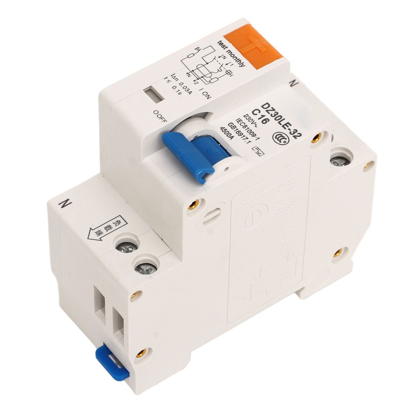 Miniature Circuit Breaker Overload Air Switch Leakage Protection Switch 16A